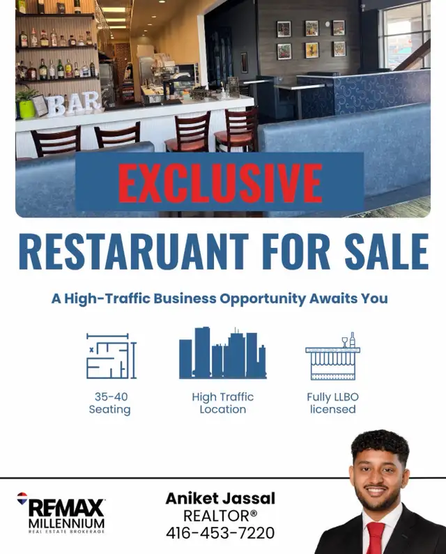Restaurant for sale in Vaughan