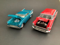 FOR SALE:  PAIR OF CLASSIC BOWTIES 1957 CHEVROLET 1:24 DIECAST