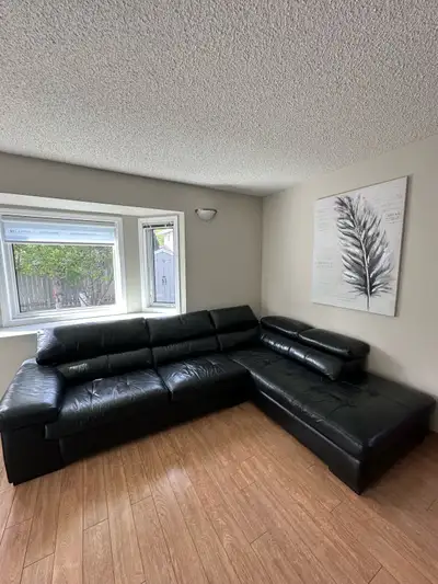 Real leather purchased from Leon’s Pick up in Transcona, see my other ads if the ad is up its availa...