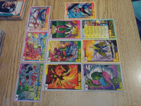 x10 Cartes 1991 Impel Marvel Trading Cards Lot