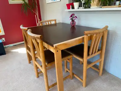 table and 4 chairs, View more