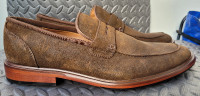 ⭐  BNIB  Pegabo Brown Suede Loafer Mens Dress Shoes. Size 43/10.