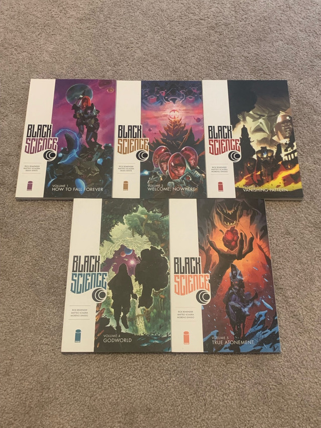 Black Science vol #1-5 in Comics & Graphic Novels in Barrie