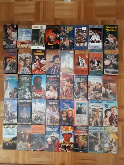 118 movies for the bundle price of $150. Or $1.70 each with a minimum purchase of 10 tapes. Excellen...