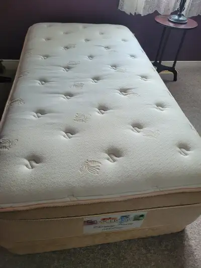 Two twin mattresses with bases. Used but clean and in good condition. They were spare beds that were...