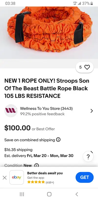 Stroops battle ropes, View more