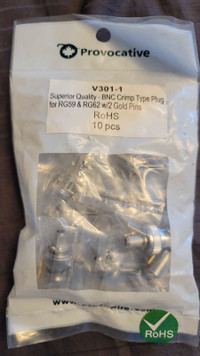 Bag of unopened BNC for RG59 and RG62