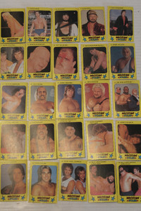 SERIE  99 CARTES LUTTE  WWF MONTY GUM Wrestling STARS 100 1986