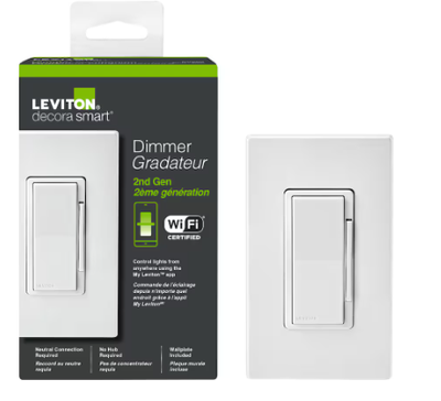 Leviton Decora Smart Wi-Fi Dimmer Switch 2nd Gen, View more