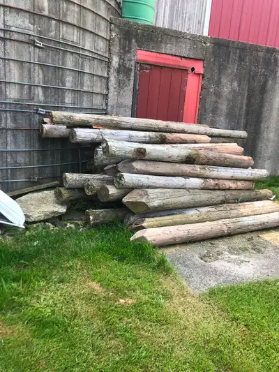 For sale fencing material, 20 wooden posts, 25 steel stakes, 300 feet woven wire, 500 feet barb wire...