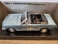 1:24 Diecast Motor Max 1964.5 Ford Mustang Convertible Blue