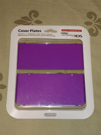 Sealed. 2014 New Nintendo 3DS Purple Cover Plates #035