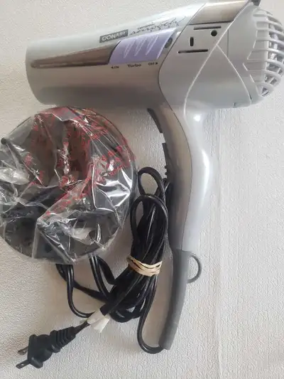 Pic #1: $20 Conair Ceramic Smooth With Diffuser Model: 172C 1625 W Pic #2: $15 Jerome Alexander 1600...