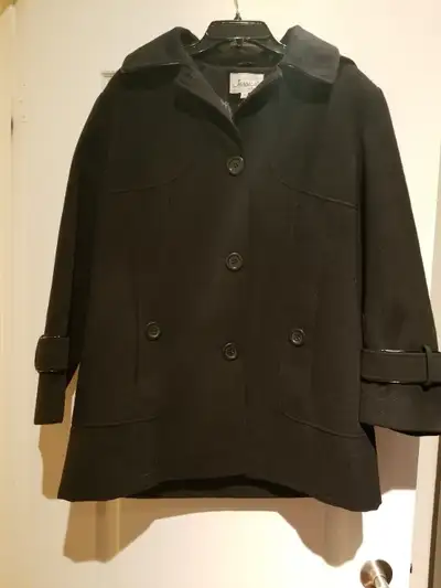 Woman's Winter Black Coat - Size 10 - Jessica, View more