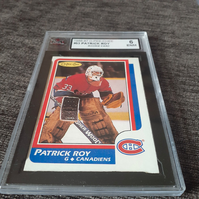 Patrick Roy Rookie Hockey Card in Arts & Collectibles in Sarnia