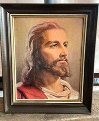 Head of Christ Bianchi 11” X 14” Framed Litho USA Printed Canada