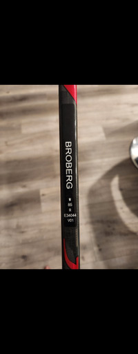 Philip Broberg Game Used and Signed stick 