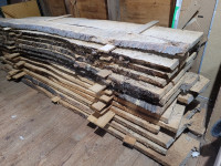 Rare Live-Edged Hardwood 225 ft of Cured Board Length Pincherry