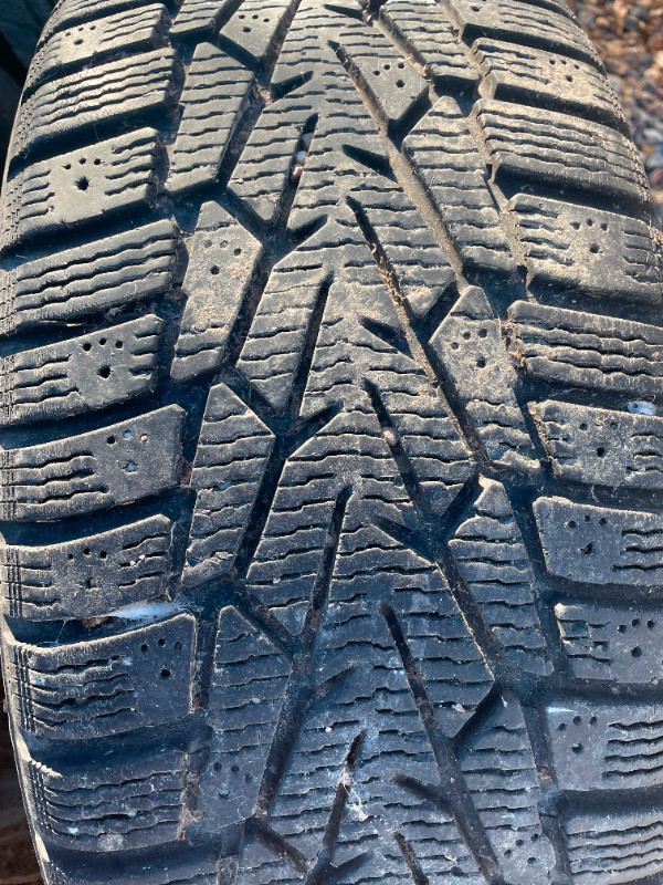 4 215/60 R16 99TXL Nordman 7 winter tires WITH rims. $400 in Tires & Rims in Lethbridge - Image 4