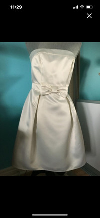 New Strapless Dress off White