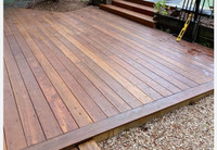 Deck and fence