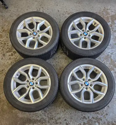 Great condition BMW rims from a 2013 BMW X3 - 5x120 bolt pattern - slight oxidation - tires in amazi...