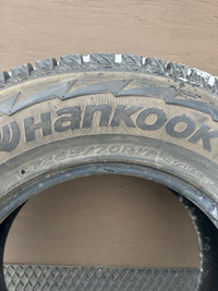 Hankook Winter I Pike RW11 LT265/70R17 studded tires. 