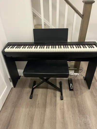 Roland FP-30 piano, stand and Seiko metronome , View more