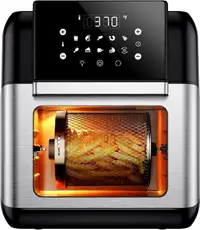 nnsky 10.6 Quart Air Fryer Oven with Rotisserie & Dehydrator, 【P