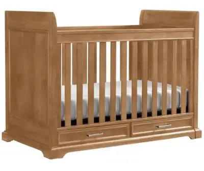 Wooden Baby Crib with Storage Drawers, View more
