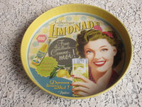 Vintage Metal Lemonade Advertising Tray