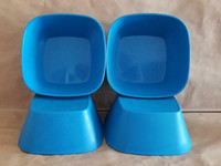 KITCHEN: 4 PLASTIC BOWLS: GREAT FOR PICNICS OR CAMPING