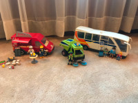 Playmobil City Bus, Street Sweeper and Food Truck - lot