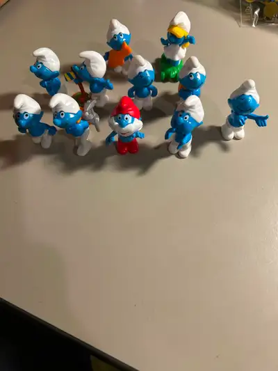 Smurfs - A Set of 11 Smurf Toys, View more