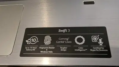 ACER 14" Swift 3 Intel i5 8th Gen laptop, View more