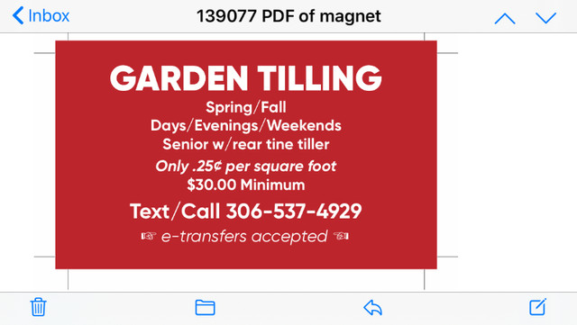 Garden Tilling in Other in Regina - Image 3