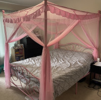 Full/Double Size Girl's Bedframe (without mattress) - $125