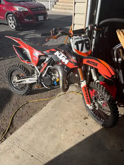 2018 KTM 105 supermini With ownership Cash only OBO New throttle housing Weisco piston Jfg Foot pegs...