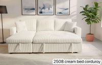 Corduroy Bed Couch Cream ! City of Montréal Greater Montréal Preview