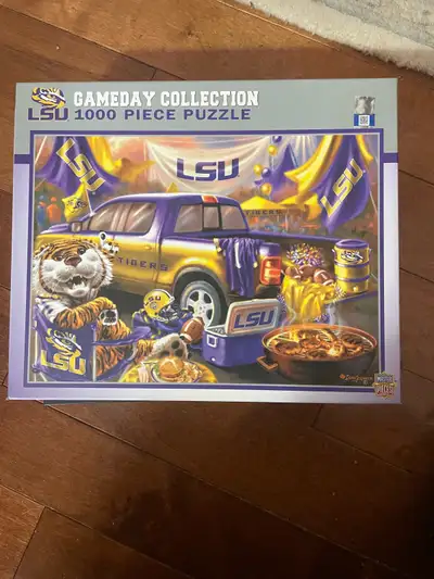 For sale: 2 -1000 pieces took puzzles - American football Gameday collection - Saints and Tigers. Al...