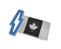 Ford F150 Lightning EV Bumper Emblem Canada - Canadian Flag Logo