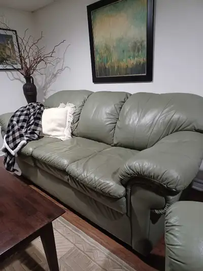 Leather Sofa and Recliner Set, View more