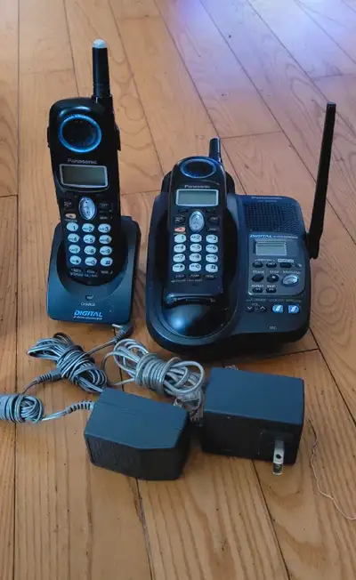 Panasonic 2.4 ghz cordless digital phone with answering machine, View more