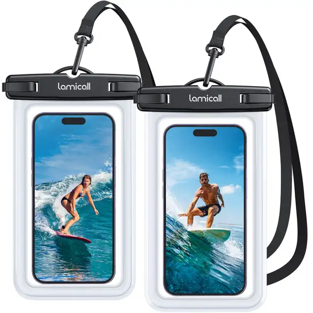 Lamicall Waterproof Phone Pouch Dry Bag w Lanyard  in Cell Phone Accessories in Markham / York Region - Image 2