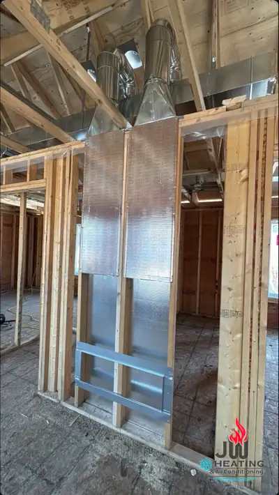 hvac rough in for legal basmenet apartment, View more
