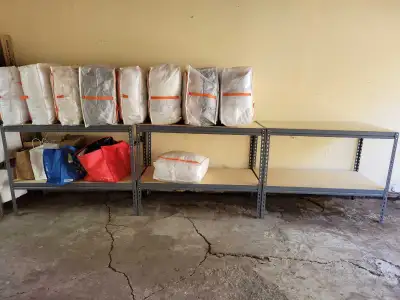4 for $600 Industrial boltless shelf, View more