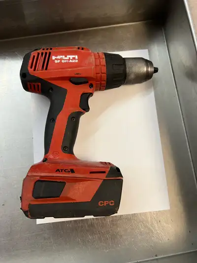 HILTI SF 6H-A22 CORDLESS HAMMER DRILL 1/2” WITH BATTERY, View more