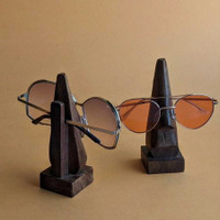 Vintage Easter Island Wood Sunglasses Holders. 