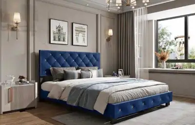 King. Size bed with mattres, View more