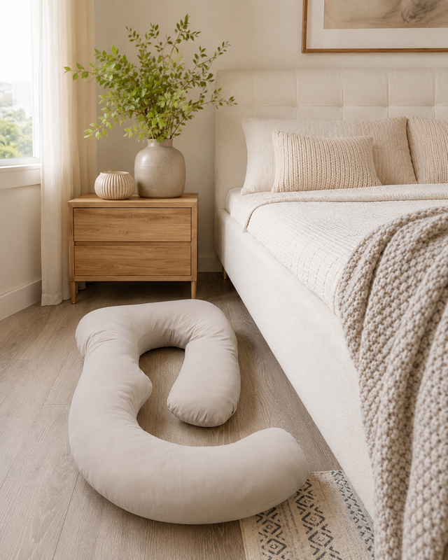Full Body Pregnancy / Side Sleeper Pillow - Grey in Health & Special Needs in Calgary - Image 3